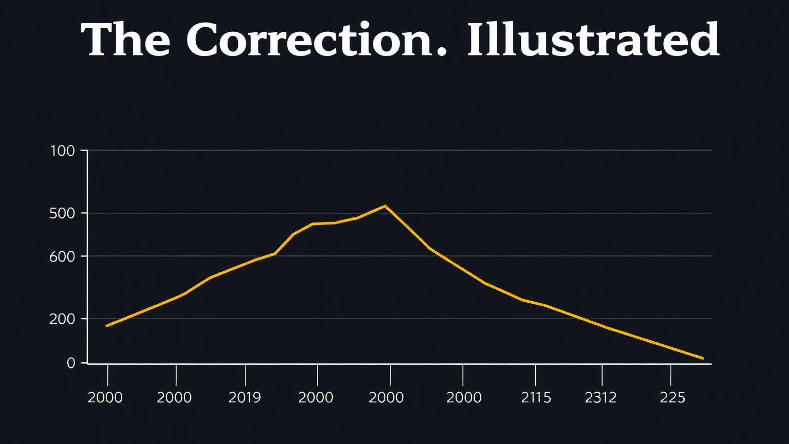 Chart showing the Patek Nautilus 5711 falling from a 2022 peak near 200k to about 100k in 2026